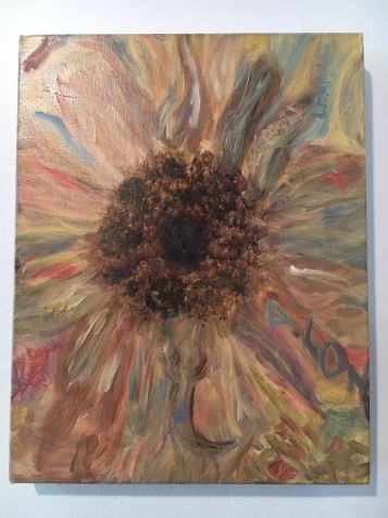 Oil Painting, Sunflower